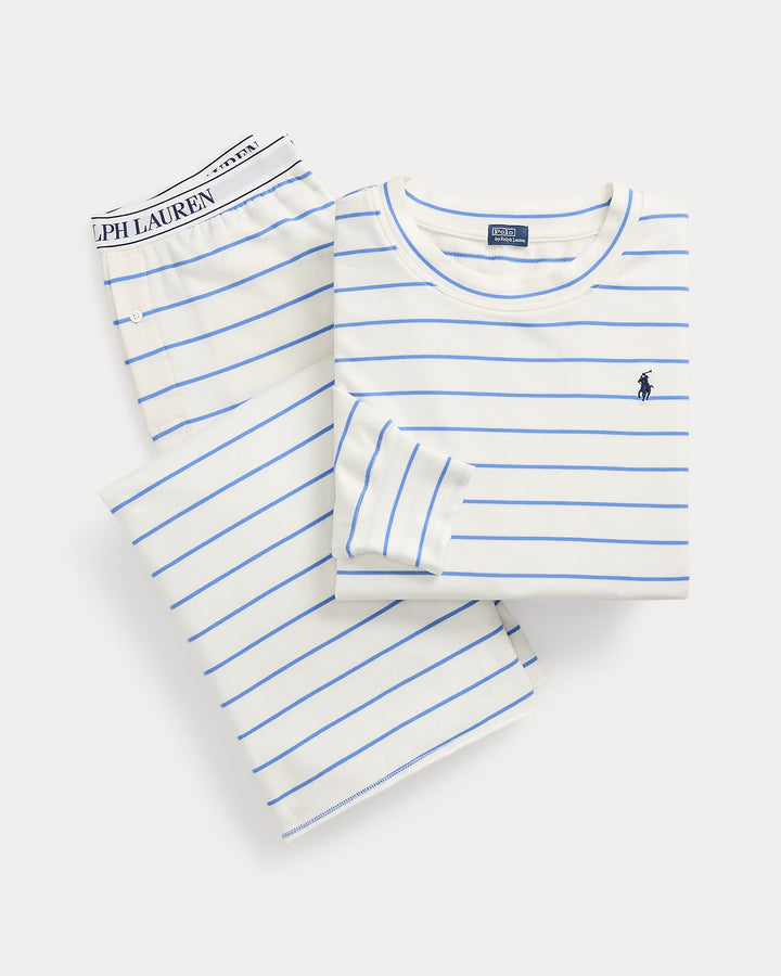 Ralph Lauren Striped Long-Sleeve Pajama Set