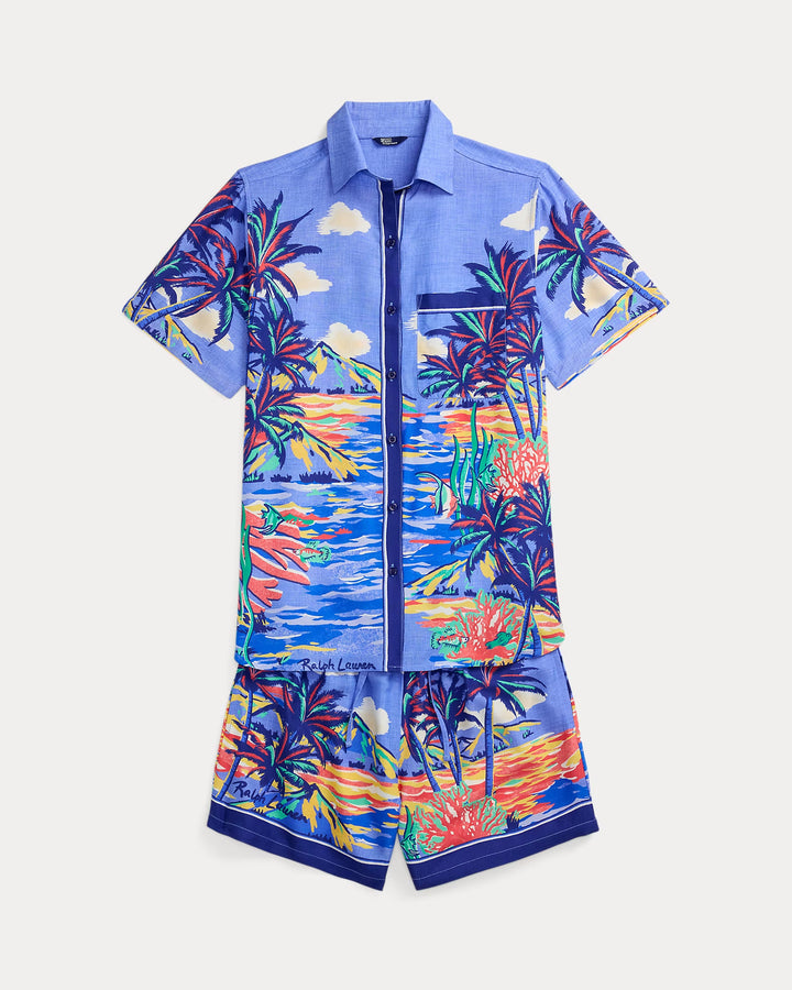Ralph Lauren Graphic Shirt & Short Cover-Up Set