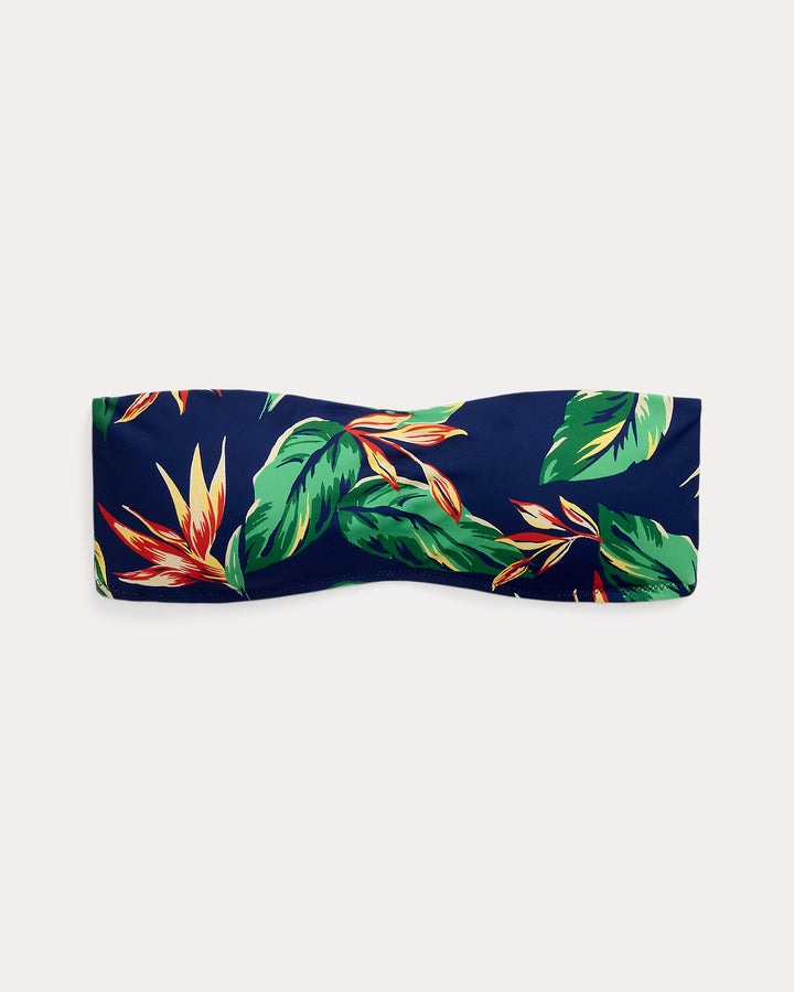 Ralph Lauren Tropical-Print Bandeau Bikini Top