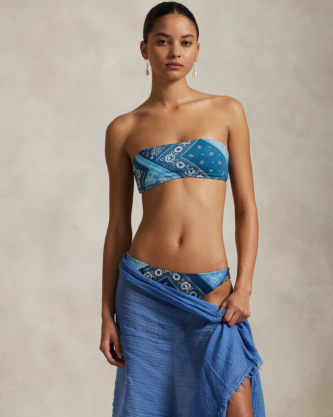 Ralph Lauren Bandanna-Print Hipster Bikini Bottom