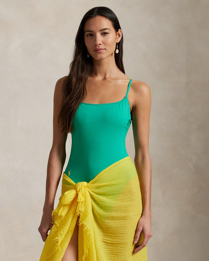 Ralph Lauren Scoopback One-Piece Swimsuit