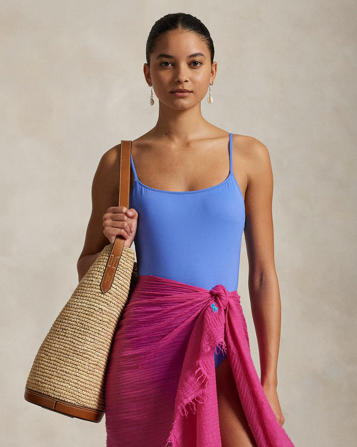 Ralph Lauren Scoopback One-Piece Swimsuit