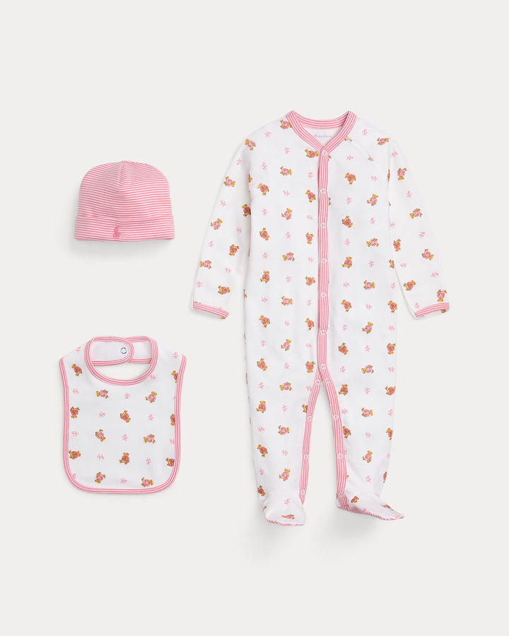 Ralph Lauren Polo Bear Cotton 3-Piece Gift Set