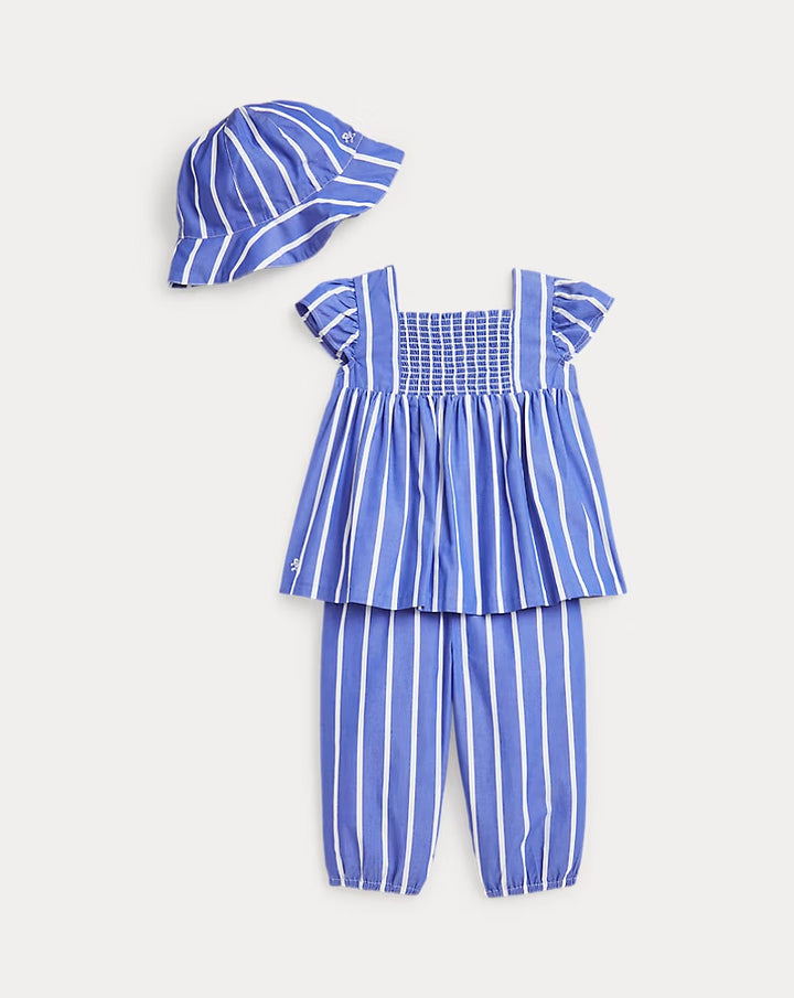 Ralph Lauren Striped Cotton Poplin 3-Piece Set
