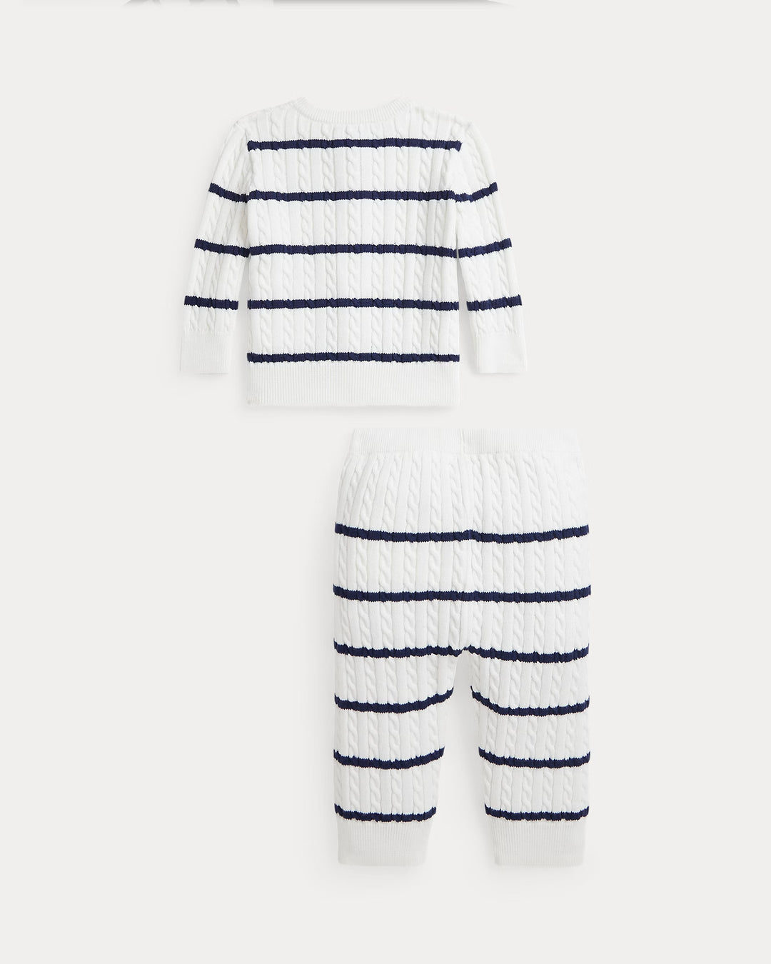 Ralph Lauren  Striped Cotton Cardigan & Pant Set