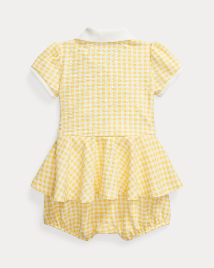 Ralph Lauren Gingham Mesh Polo Bubble Shortall