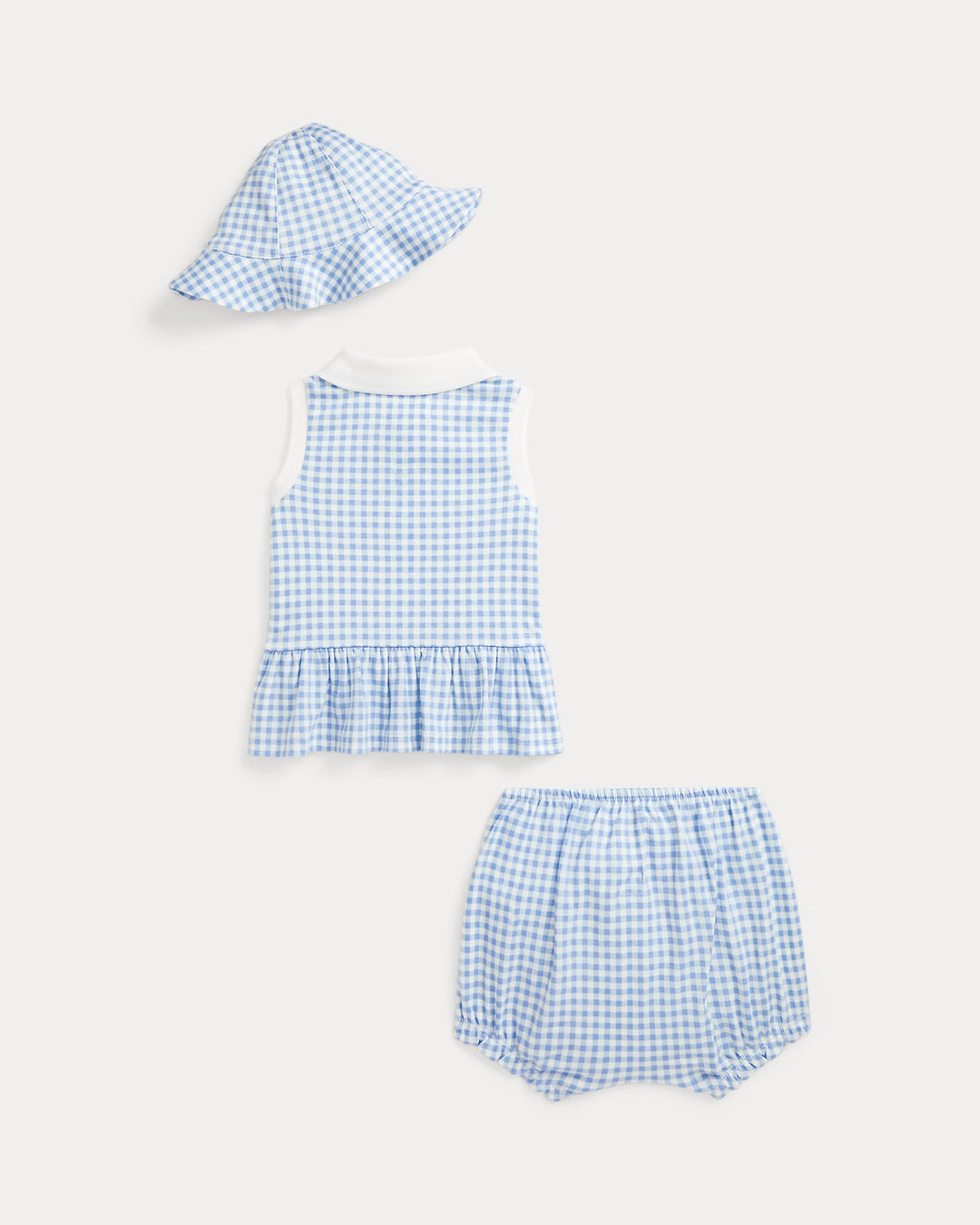 Ralph Lauren Gingham Cotton Interlock 3-Piece Set