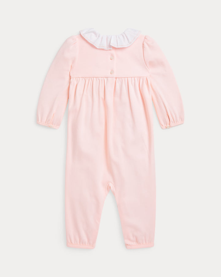 Ralph Lauren Smocked Organic Cotton Coverall