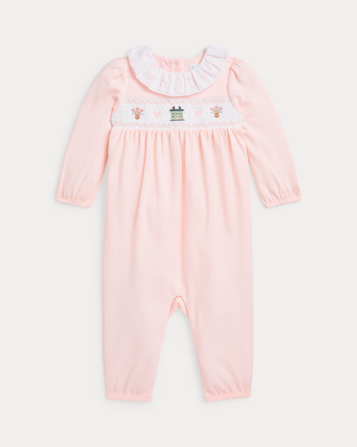 Ralph Lauren Smocked Organic Cotton Coverall