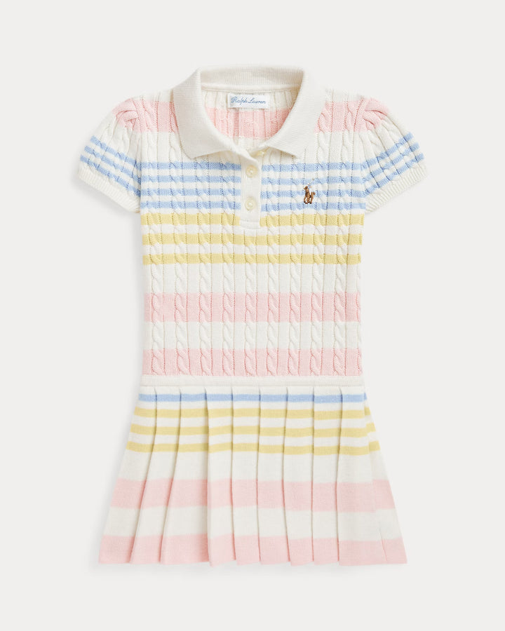 Ralph Lauren Striped Cotton Polo Sweater Dress