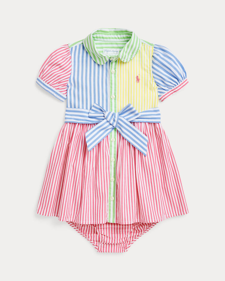 Ralph Lauren Striped Cotton Fun Shirtdress & Bloomer