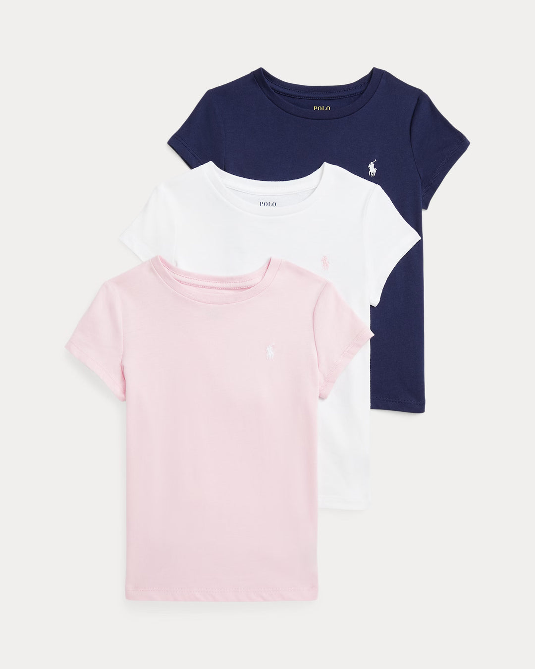 Ralph Lauren Cotton Jersey Crewneck Tee 3-Pack