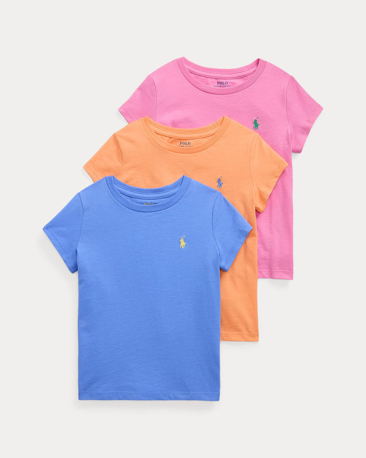 Ralph Lauren Cotton Jersey Crewneck Tee 3-Pack
