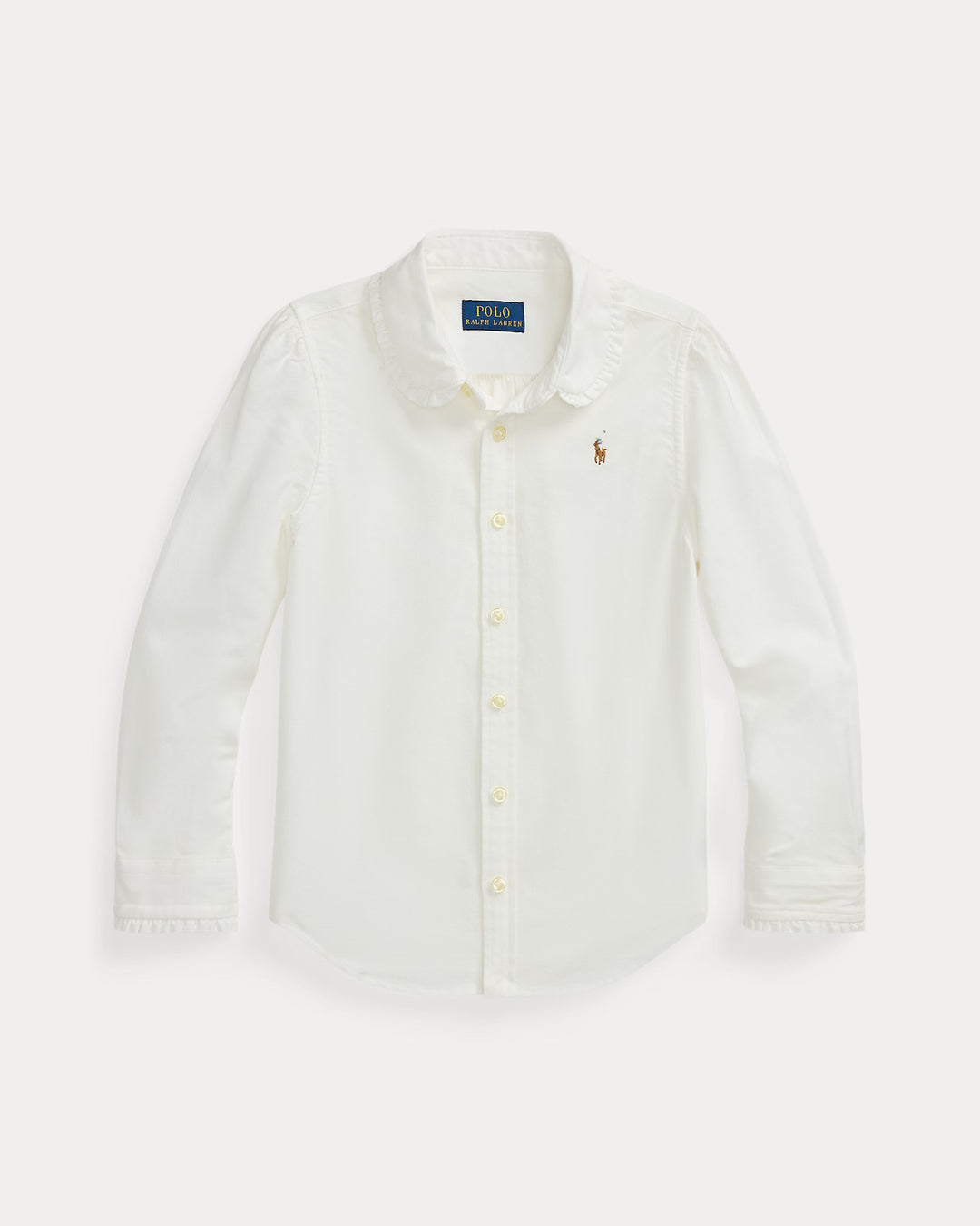 Ralph Lauren Ruffled Cotton Oxford Shirt