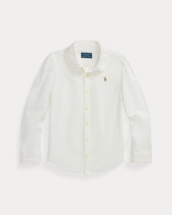 Ralph Lauren Ruffled Cotton Oxford Shirt