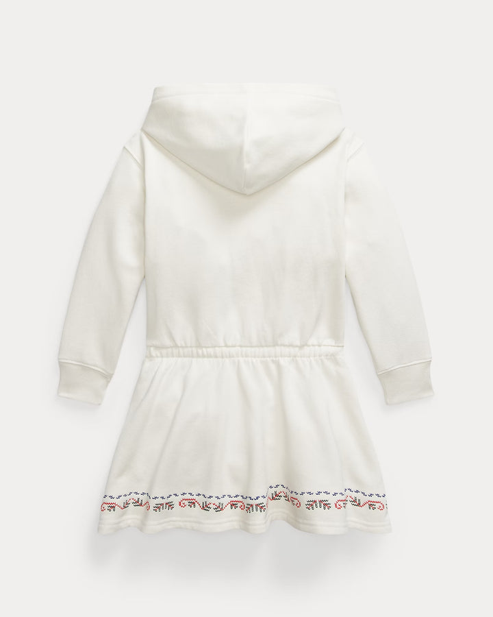 Ralph Lauren Embroidered Fleece Hoodie Dress