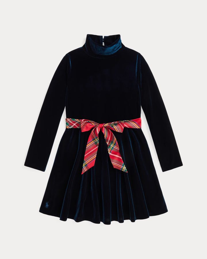 Ralph Lauren Velour Turtleneck Dress