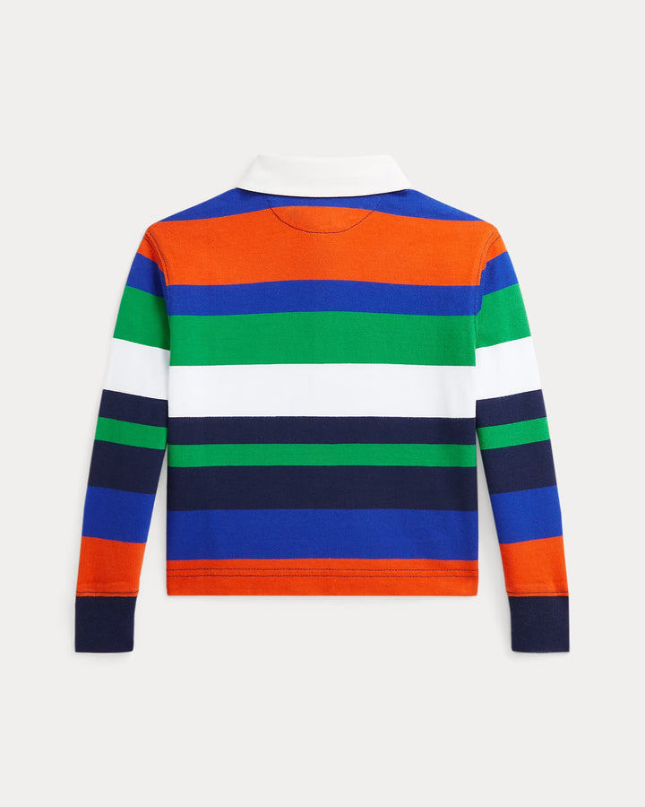Ralph Lauren Striped Cotton Jersey Boxy Rugby Shirt