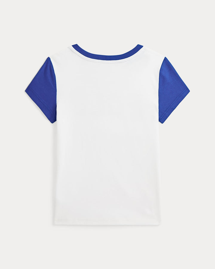 Ralph Lauren Color-Blocked Logo Cotton Jersey Tee