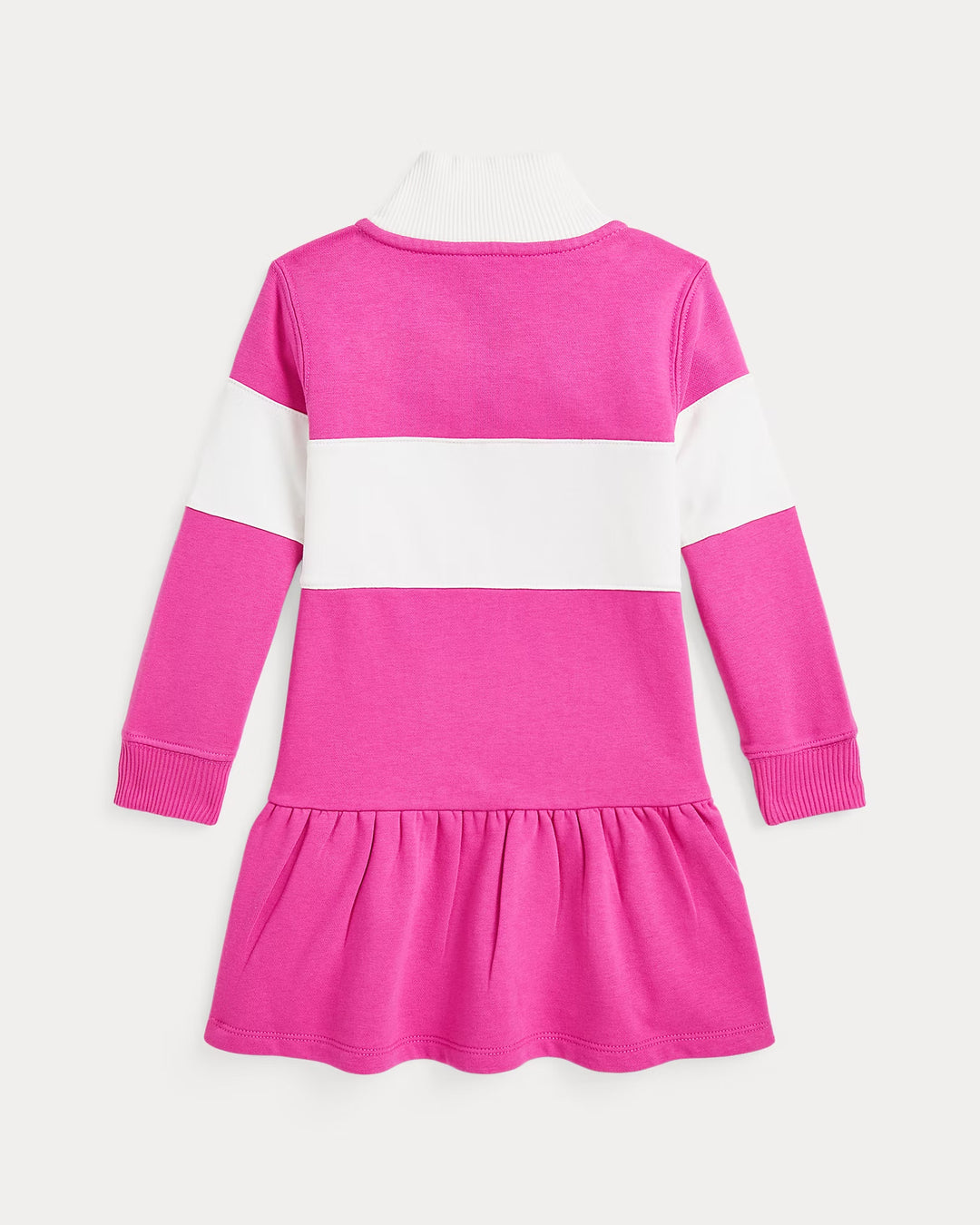 Ralph Lauren Logo French Terry Quarter-Zip Dress