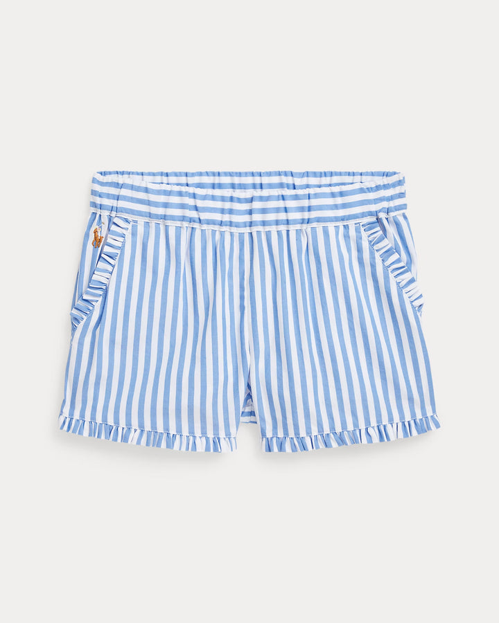 Ralph Lauren Striped Ruffled Cotton Short