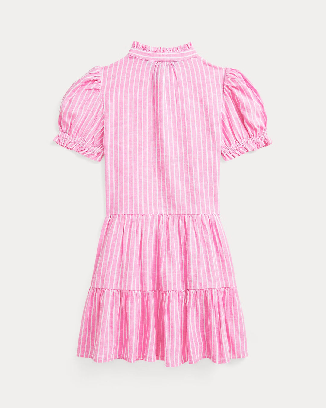 Ralph Lauren Striped Tiered Linen-Cotton Dress