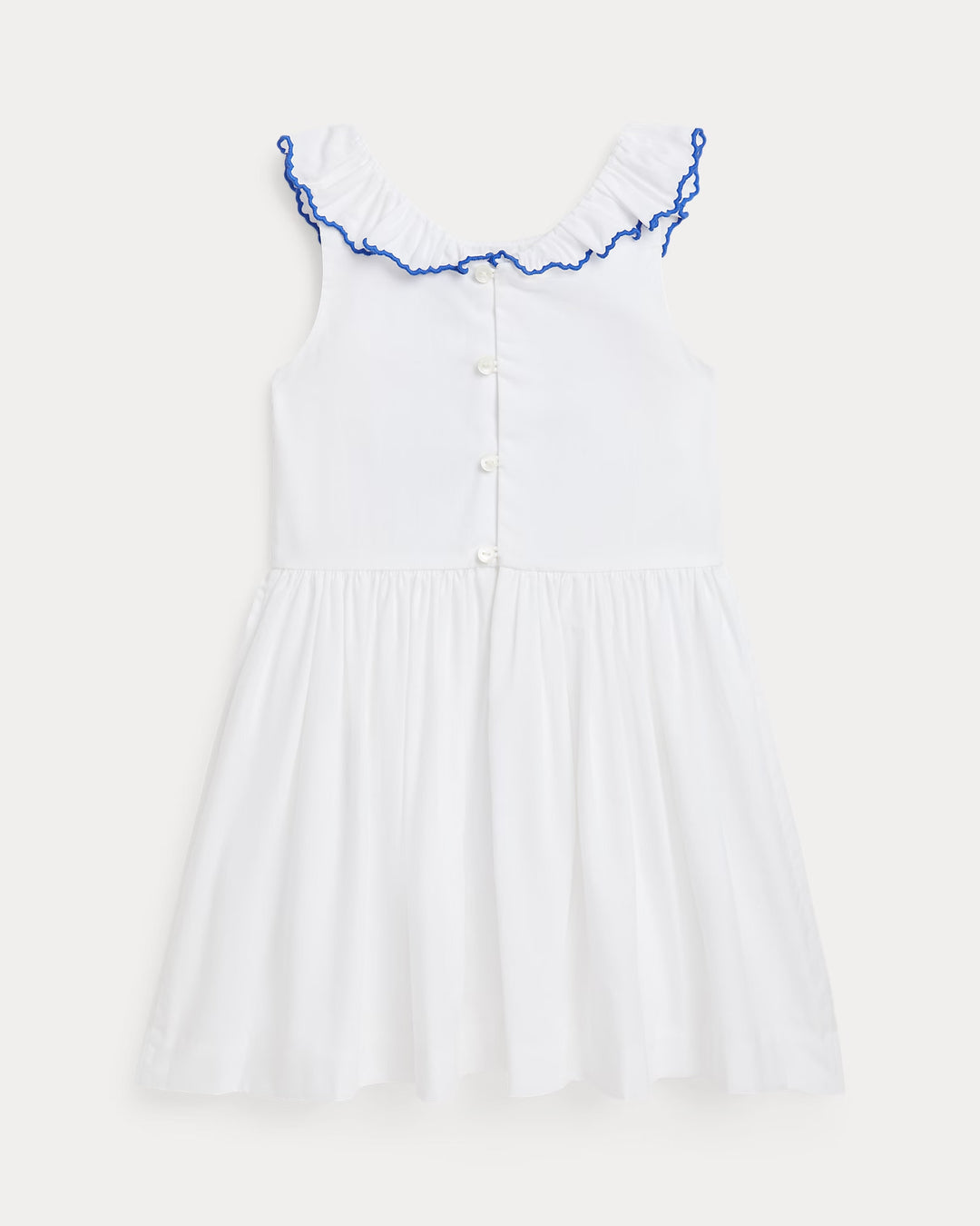 Ralph Lauren Embroidered Cotton Poplin Dress
