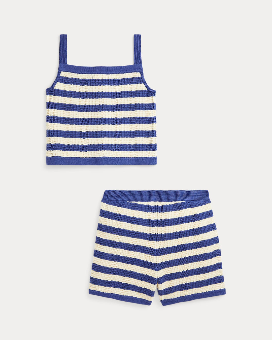 Ralph Lauren Striped Cotton Sweater Top & Short Set