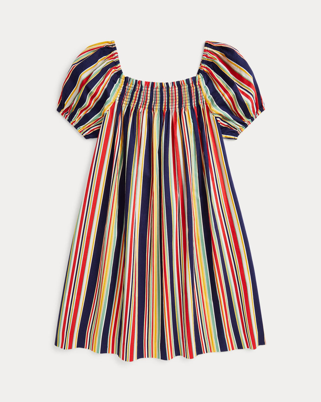 Ralph Lauren Striped Smocked Cotton Dress