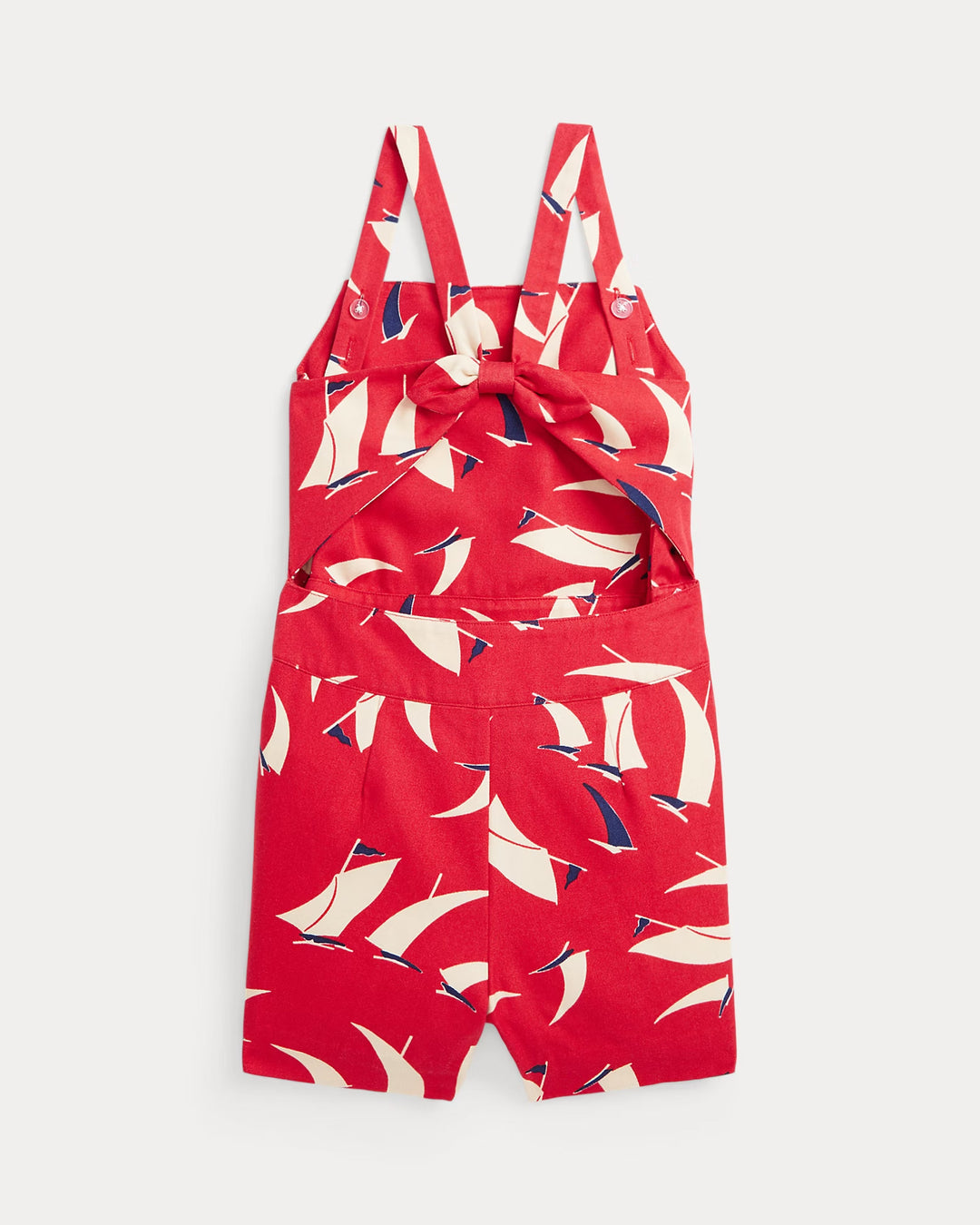 Ralph Lauren Sailboat-Print Cotton Canvas Romper