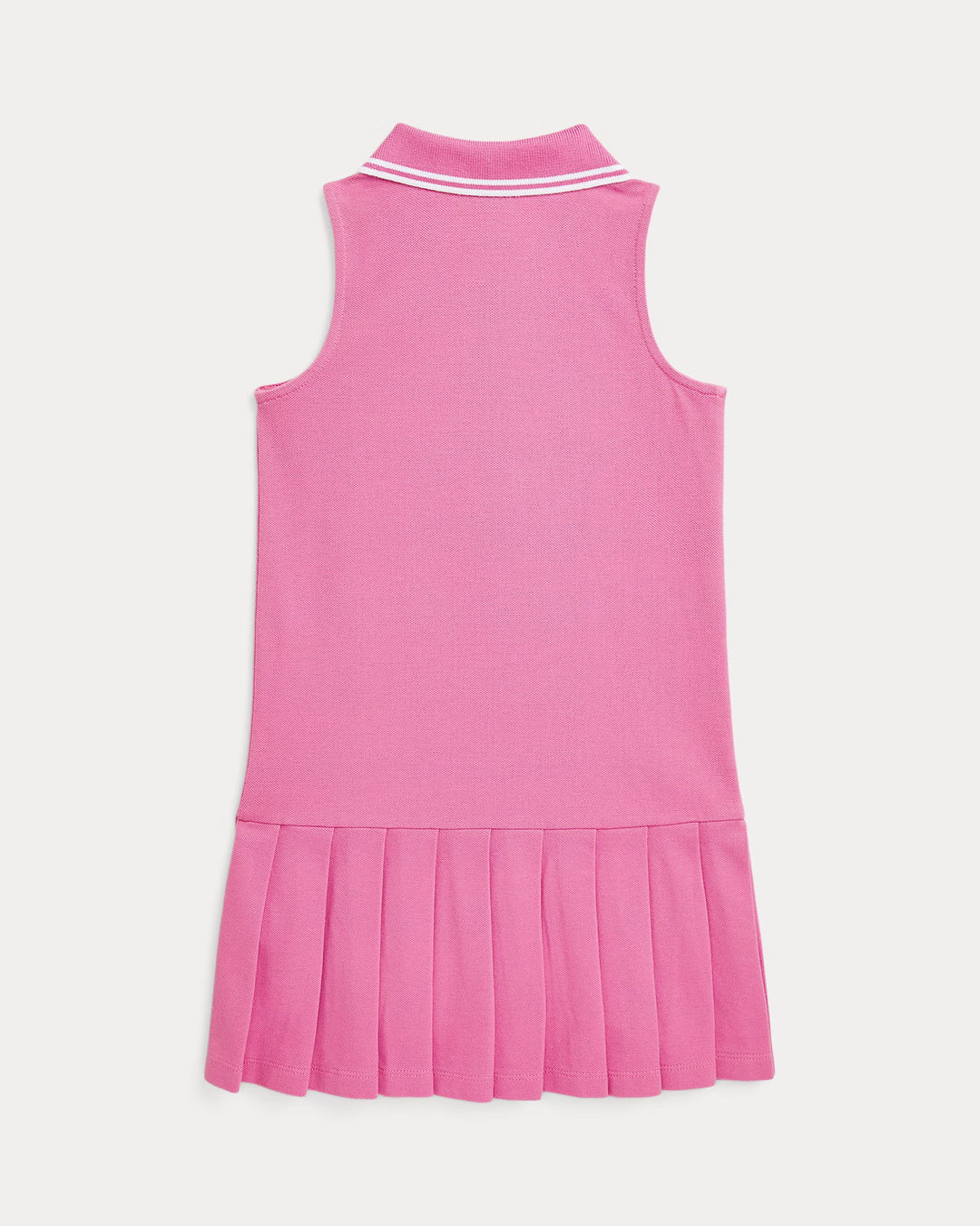 Ralph Lauren Pleated Stretch Mesh Polo Dress