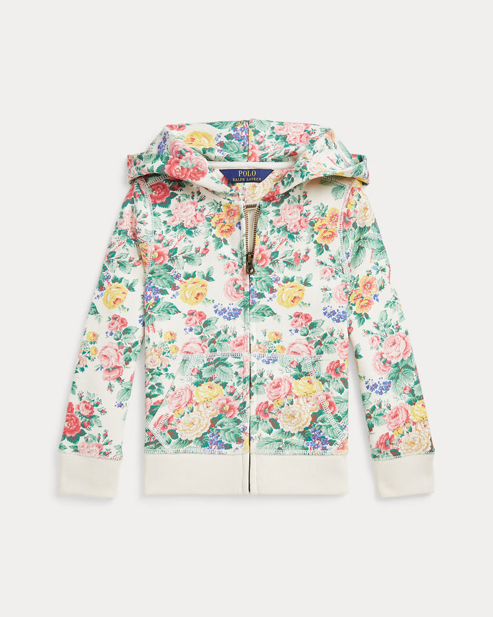 Ralph Lauren Floral Loopback Fleece Full-Zip Hoodie