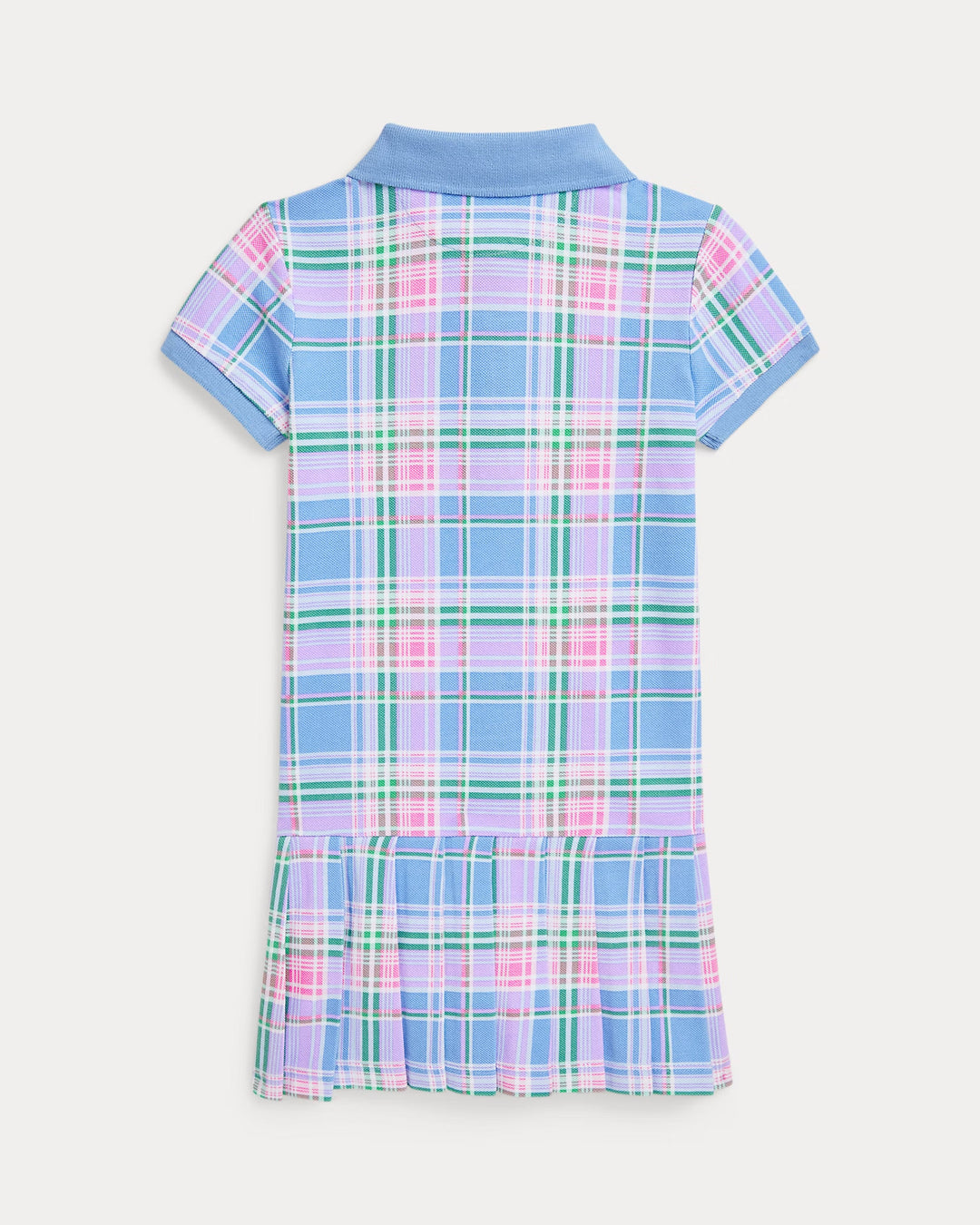 Ralph Lauren Plaid Cotton Mesh Polo Dress