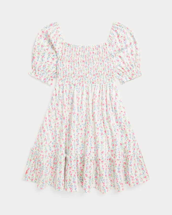 Ralph Lauren Floral Smocked Cotton Jersey Dress