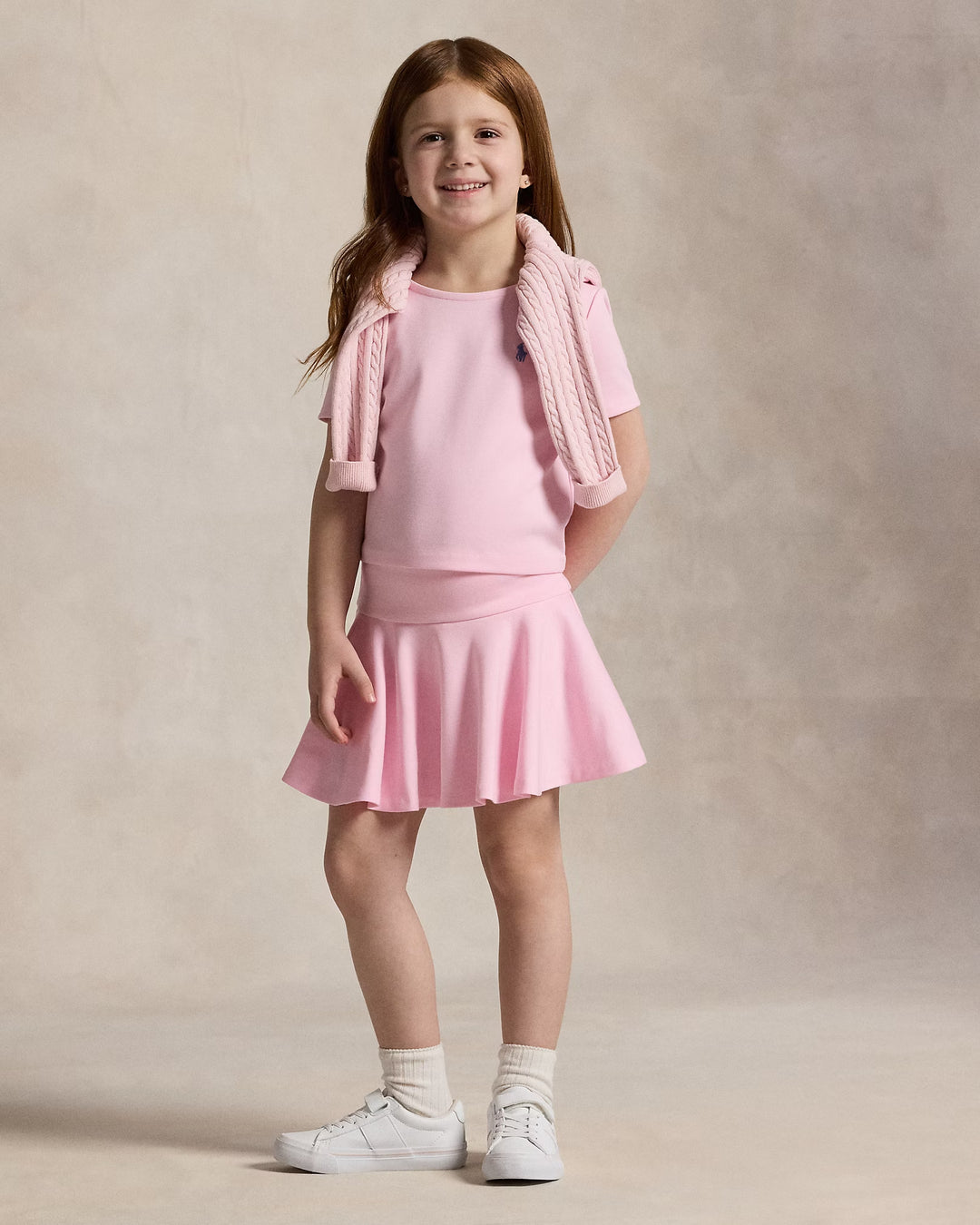 Ralph Lauren Ponte Boxy Tee & Skort Set