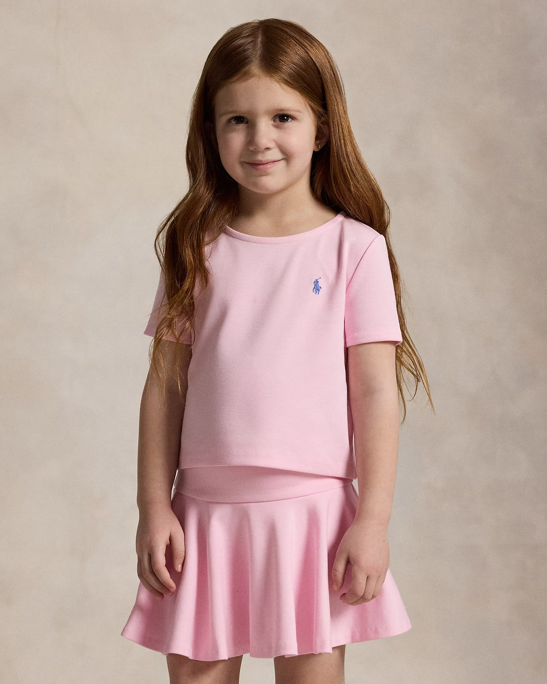 Ralph Lauren Ponte Boxy Tee & Skort Set