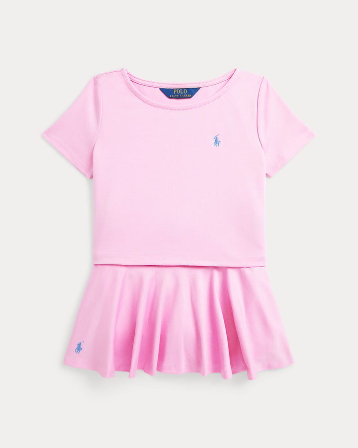 Ralph Lauren Ponte Boxy Tee & Skort Set