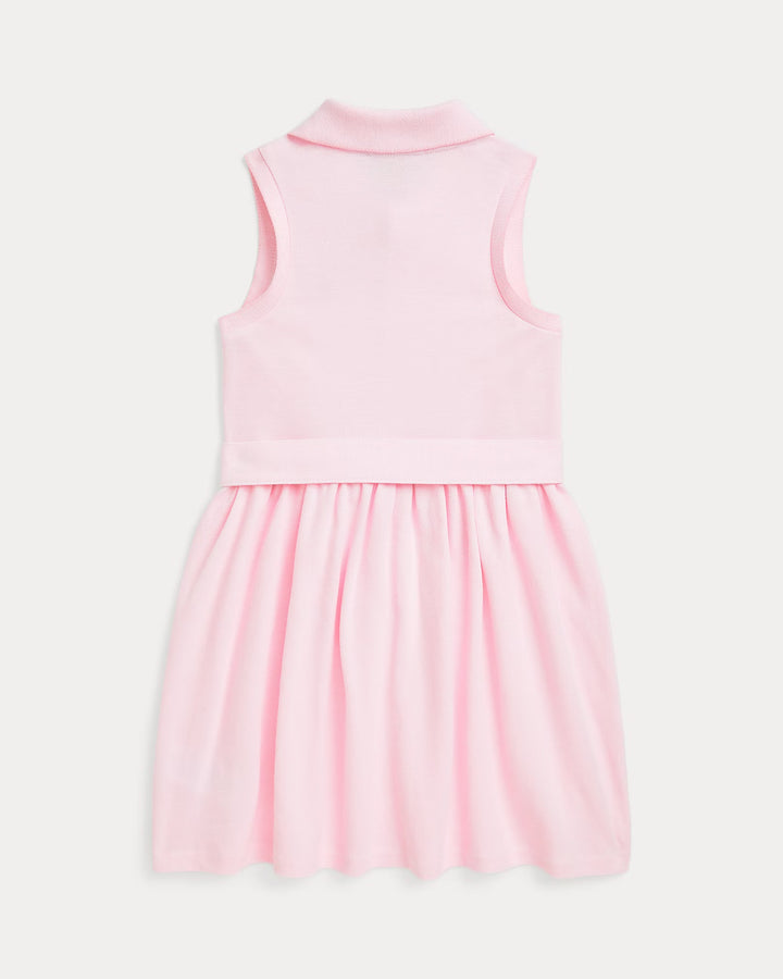 Ralph Lauren Belted Knit Oxford Polo Dress