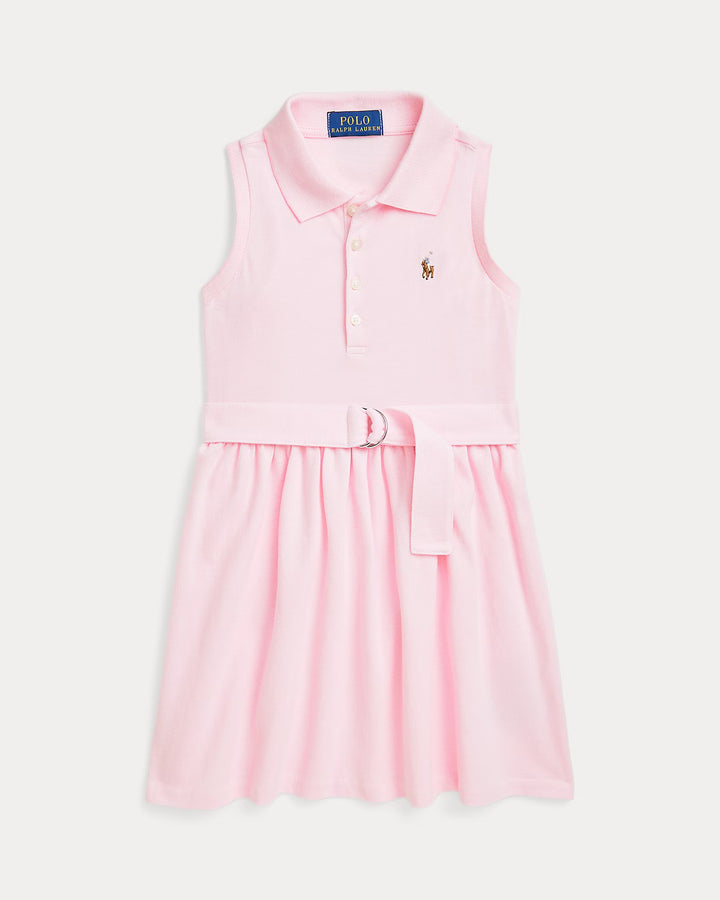 Ralph Lauren Belted Knit Oxford Polo Dress