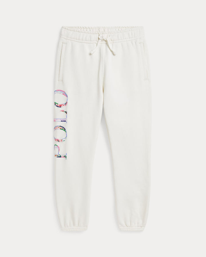 Ralph Lauren Floral-Logo French Terry Jogger Pant