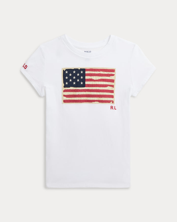 Ralph Lauren Flag Cotton Jersey Tee