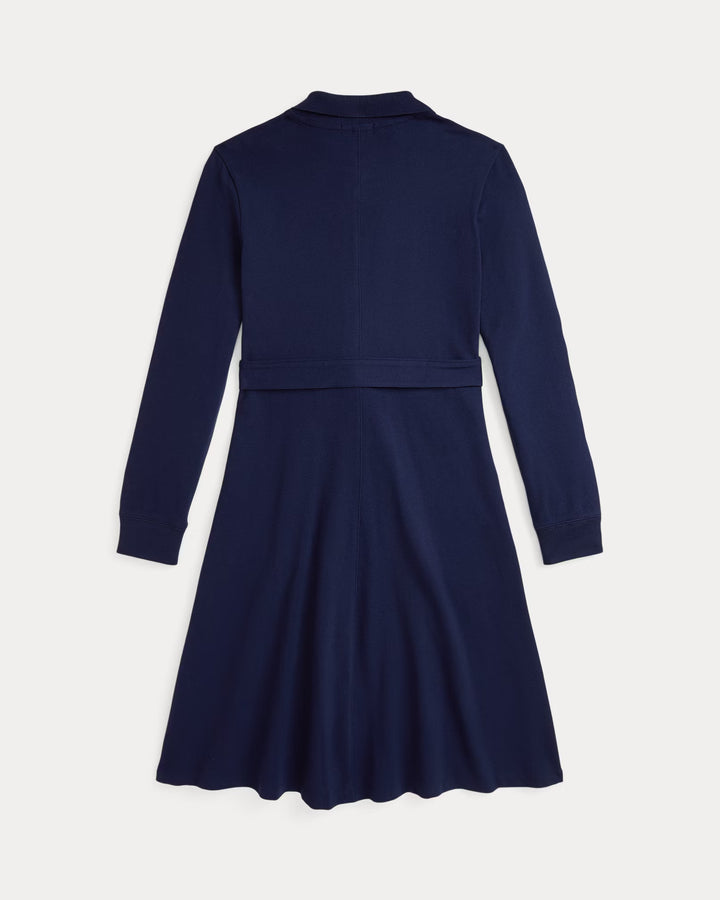 Ralph Lauren Belt Stretch Mesh Polo Dress