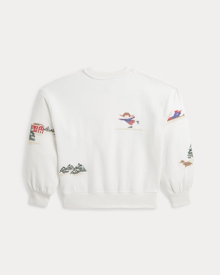 Ralph Lauren Embroidered Fleece Sweatshirt
