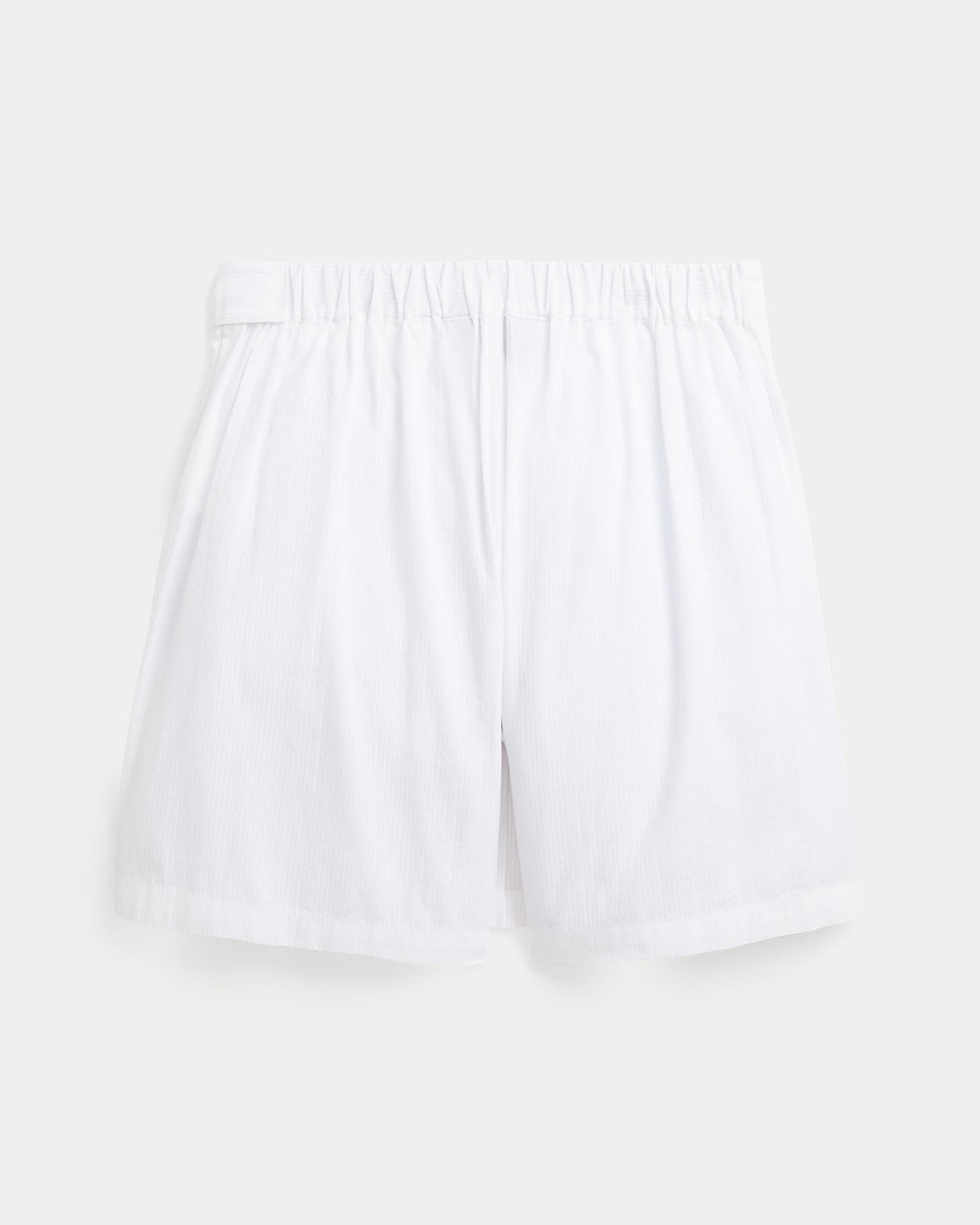 Ralph Lauren Pleated Cotton Seersucker Wrap Skort