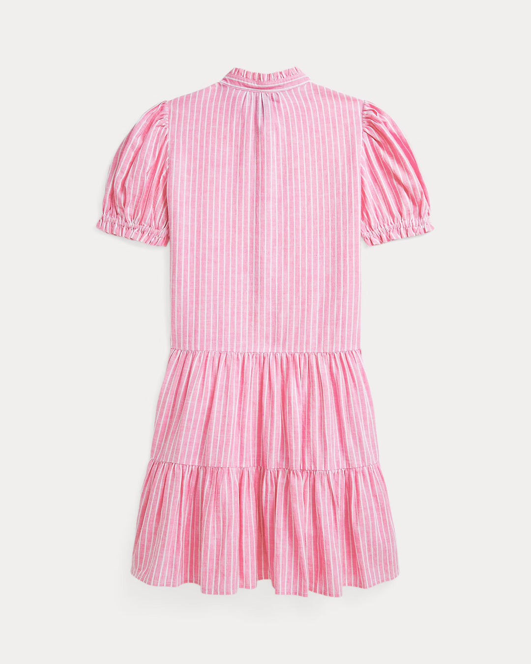 Ralph Lauren  Striped Tiered Linen-Cotton Dress
