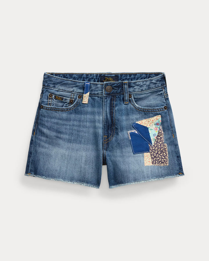 Ralph Lauren Distressed Cotton Denim Short