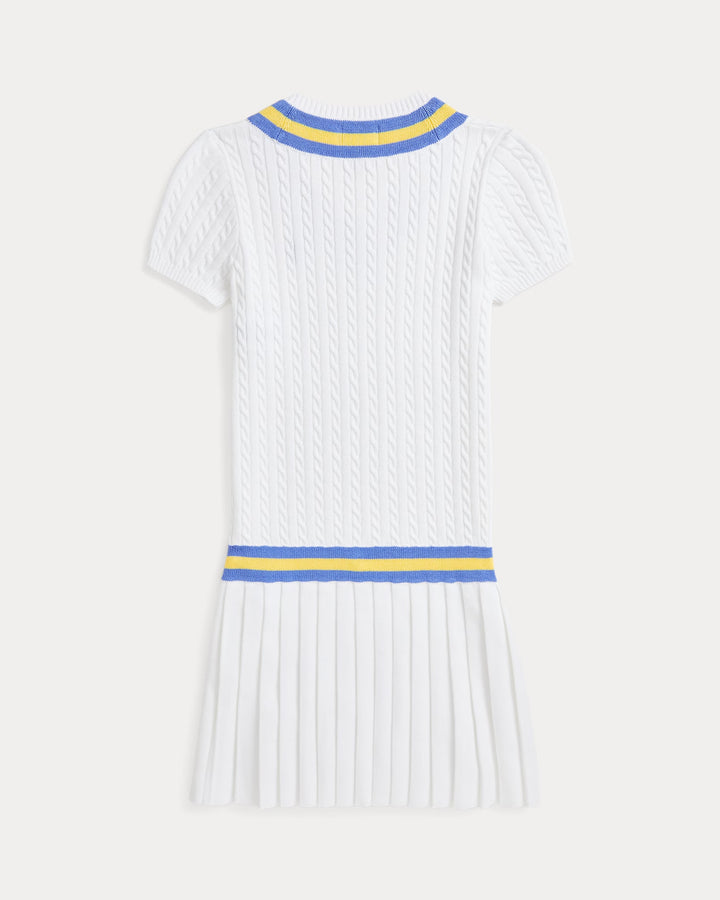 Ralph Lauren Cricket-Stripe Cotton Sweater Dress