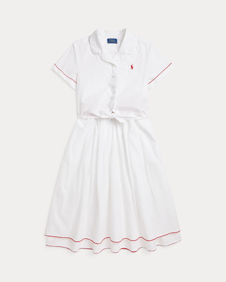 Ralph Lauren Cotton Poplin Boxy Top & Skirt Set