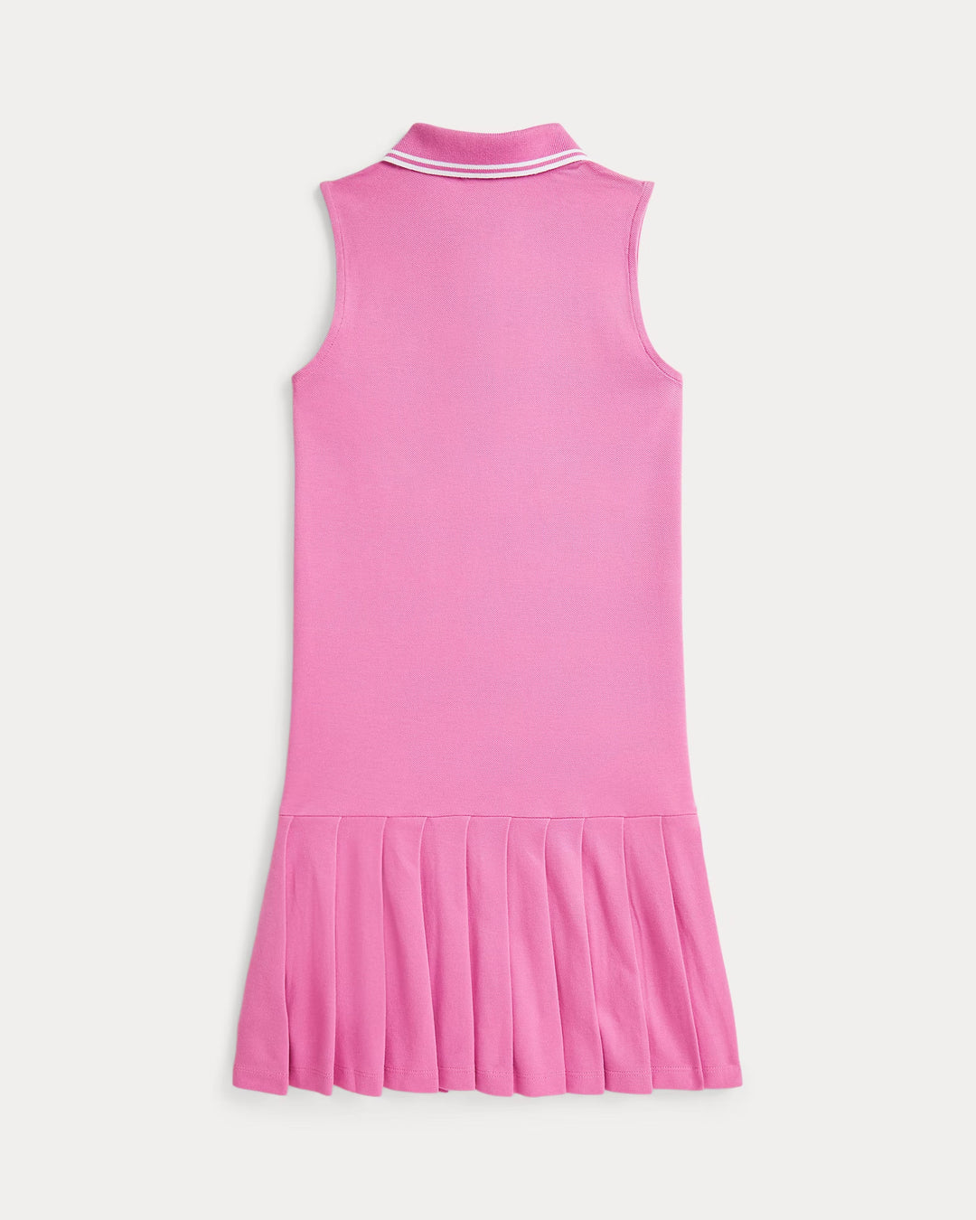 Ralph Lauren Pleated Stretch Mesh Polo Dress