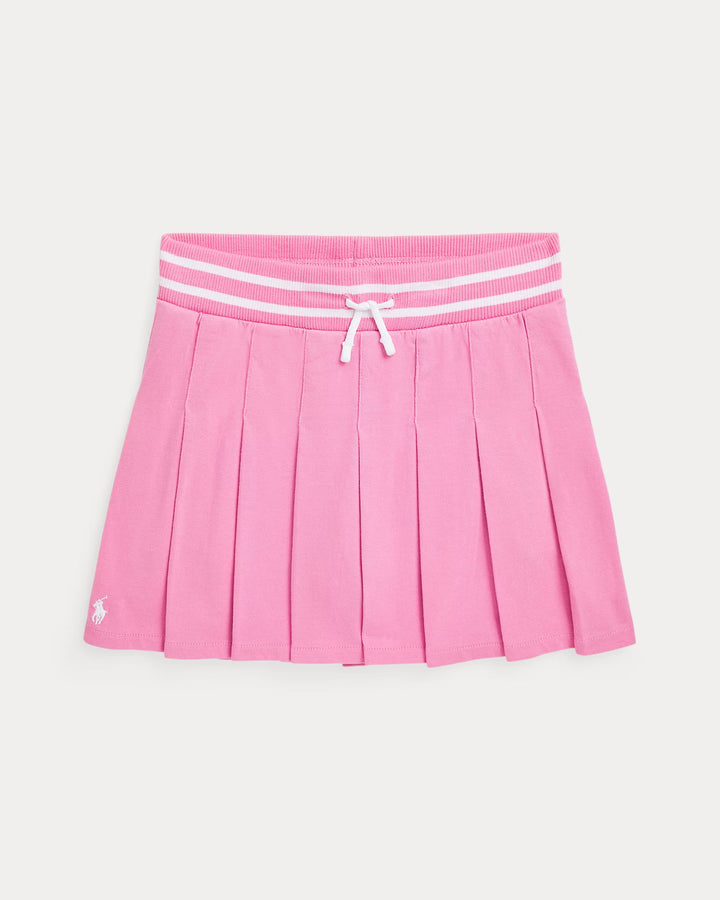 Ralph Lauren Pleated Cotton Jersey Skort